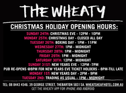 XMAS OPEN HOURS